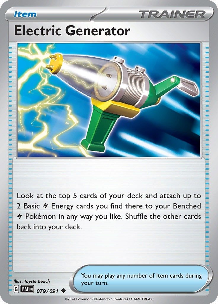 Image for Electric Generator (SV: Paldean Fates) (079/091) - Pokemon