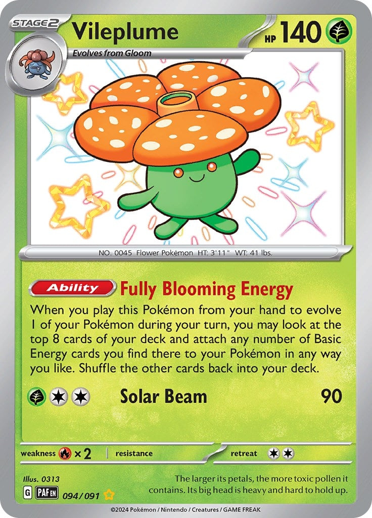 Image for Vileplume (SV: Paldean Fates) (094/091) - Pokemon