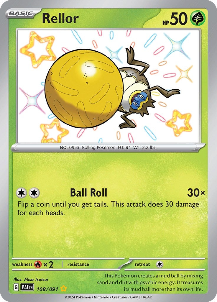 Image for Rellor (SV: Paldean Fates) (108/091) - Pokemon
