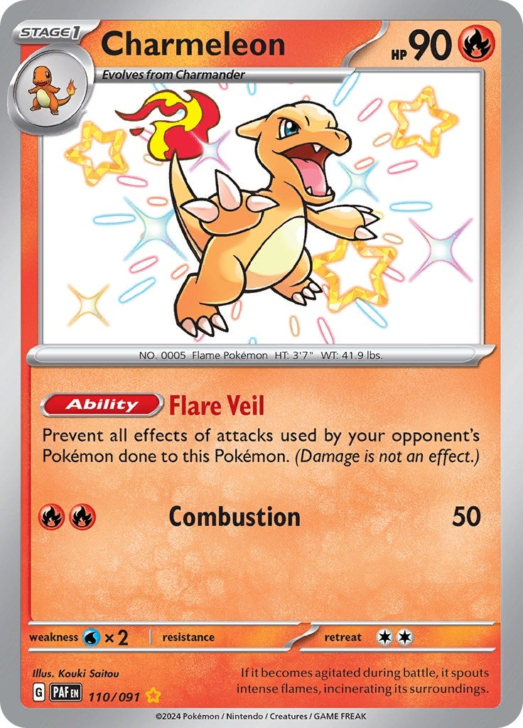 Image for Charmeleon (SV: Paldean Fates) (110/091) - Pokemon