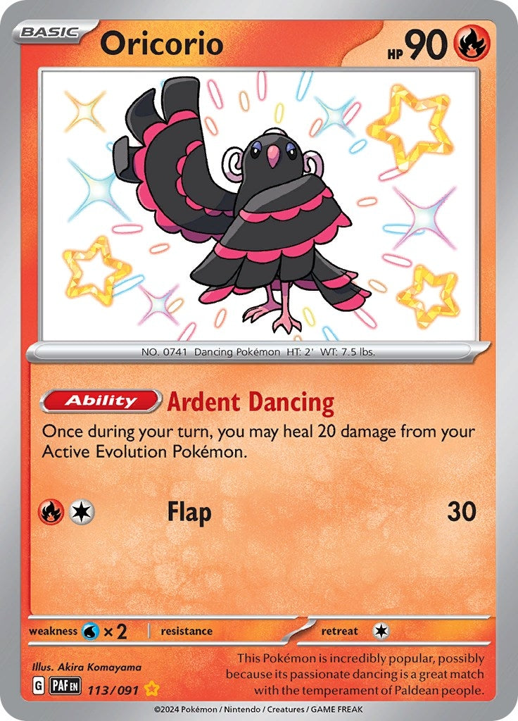 Image for Oricorio (SV: Paldean Fates) (113/091) - Pokemon