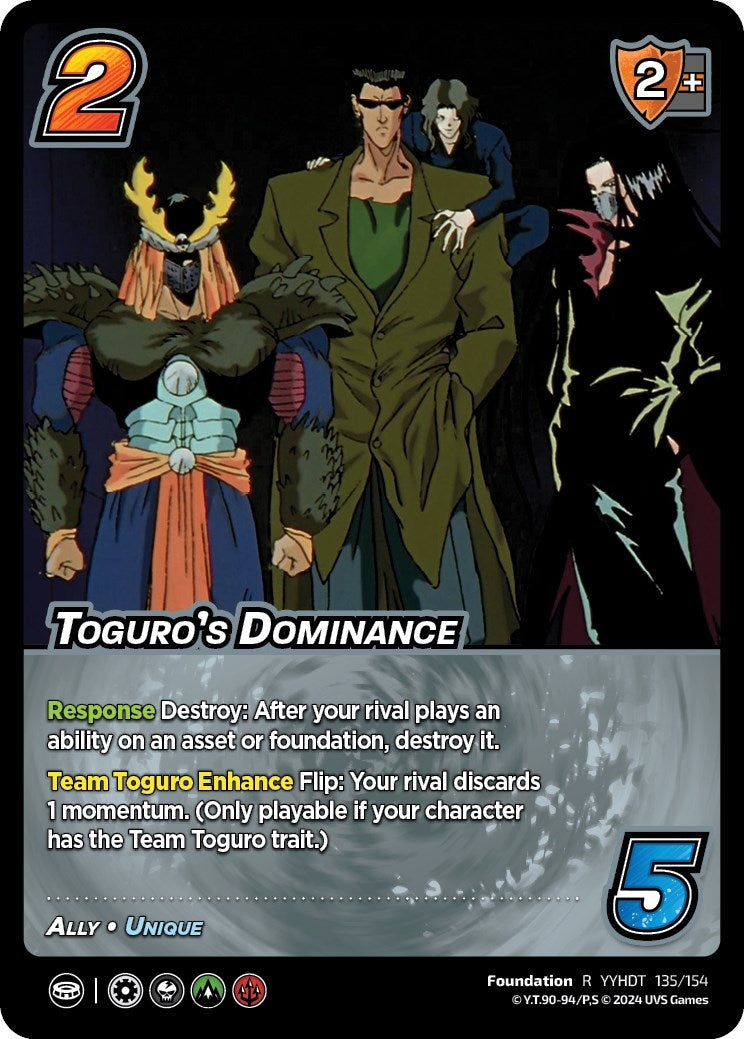 Image for Toguro's Dominance (Yu Yu Hakusho: Dark Tournament) (135/154) - UniVersus