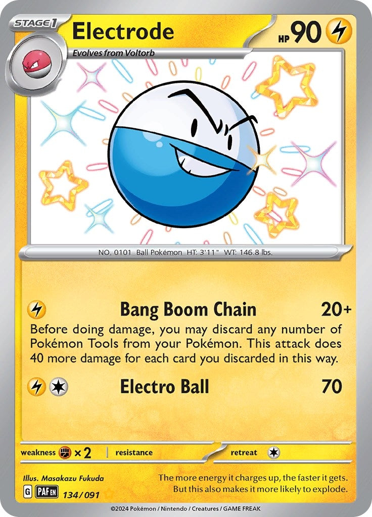 Image for Electrode (SV: Paldean Fates) (134/091) - Pokemon