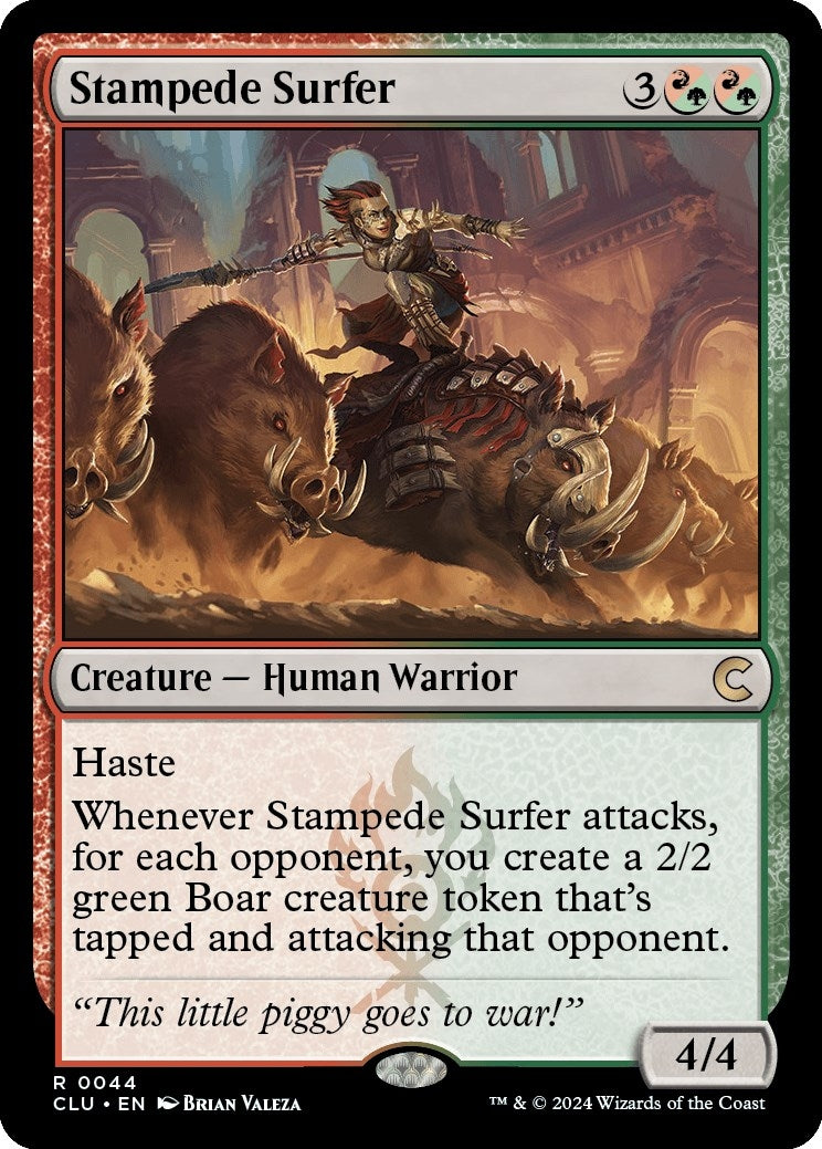 Image for Stampede Surfer (Ravnica: Clue Edition) (44) - Magic: The Gathering