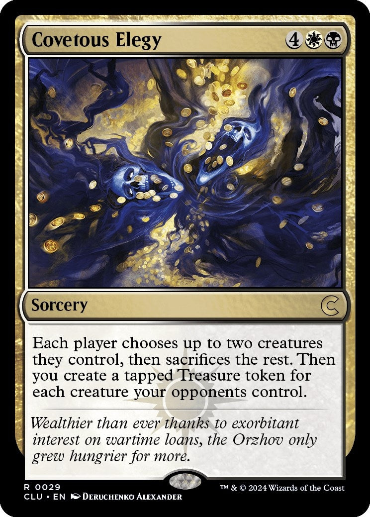 Image for Covetous Elegy (Ravnica: Clue Edition) (29) - Magic: The Gathering
