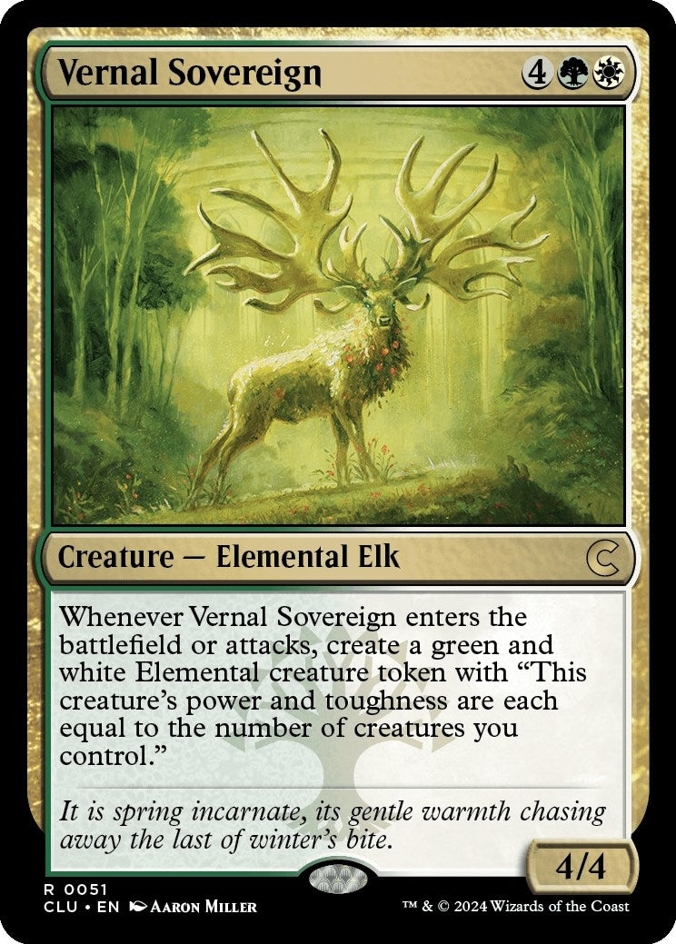 Image for Vernal Sovereign (Ravnica: Clue Edition) (51) - Magic: The Gathering