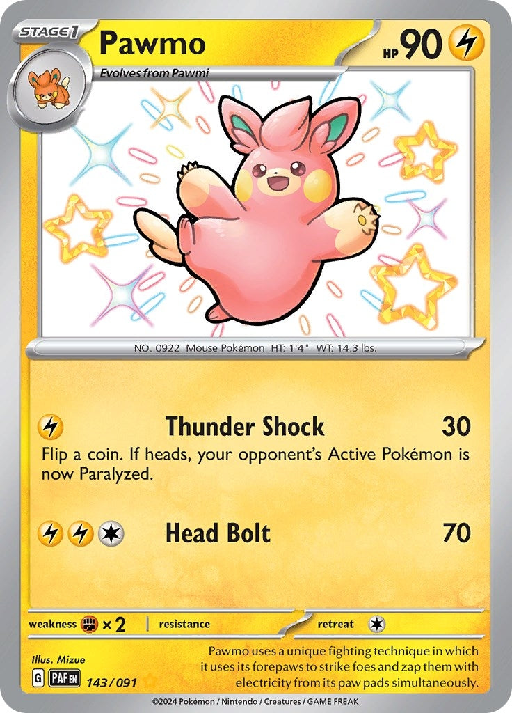 Image for Pawmo (SV: Paldean Fates) (143/091) - Pokemon