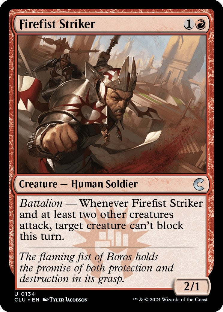 Image for Firefist Striker (Ravnica: Clue Edition) (134) - Magic: The Gathering