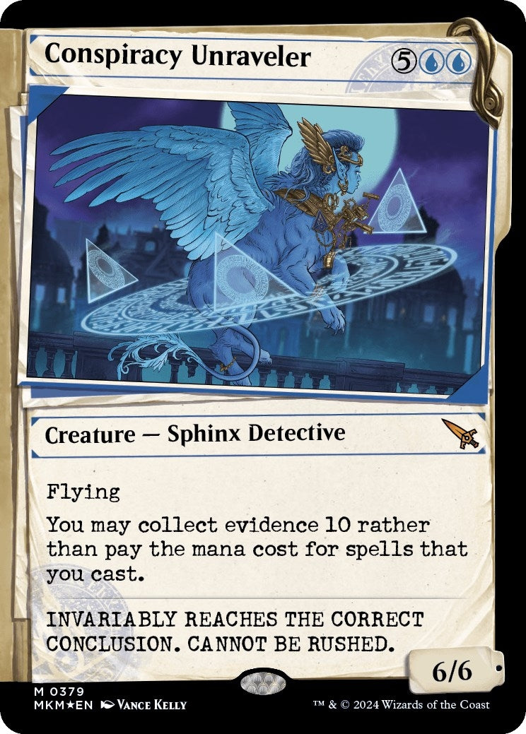 Image for Conspiracy Unraveler (Showcase) (Invisible Ink) (Murders at Karlov Manor) (379) - Magic: The Gathering