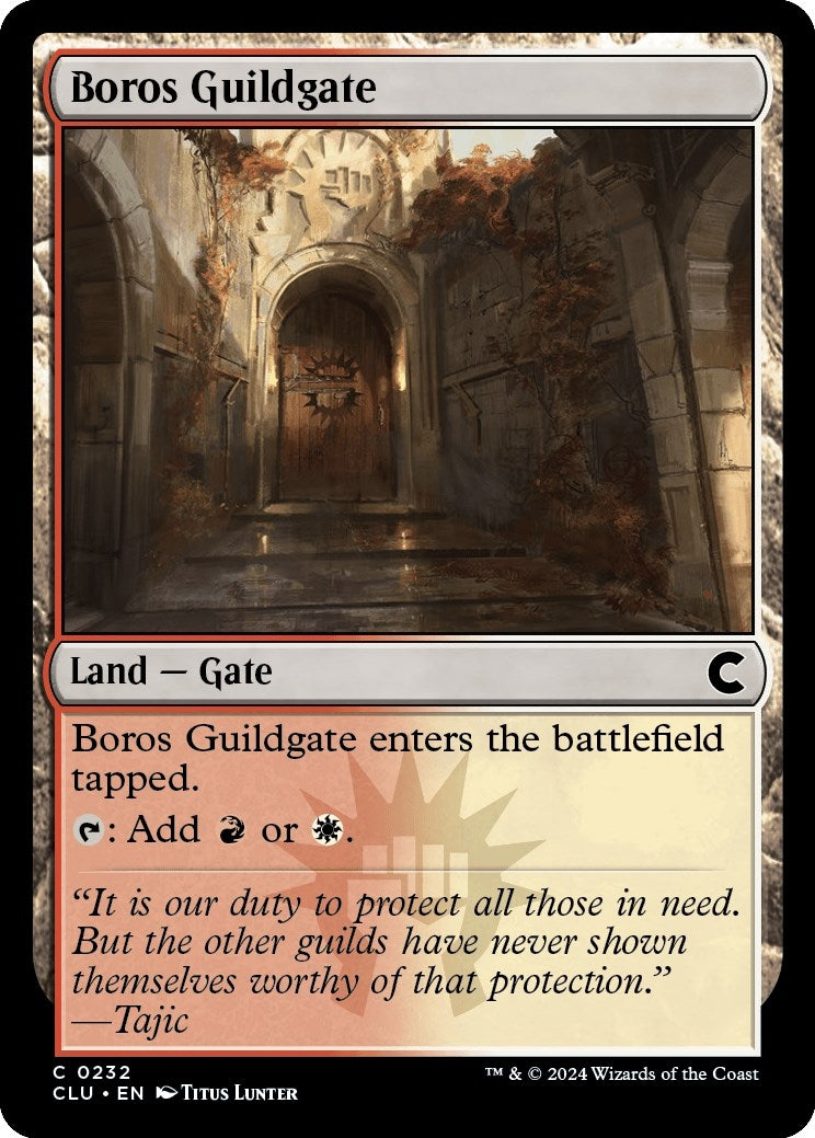 Image for Boros Guildgate (Ravnica: Clue Edition) (232) - Magic: The Gathering