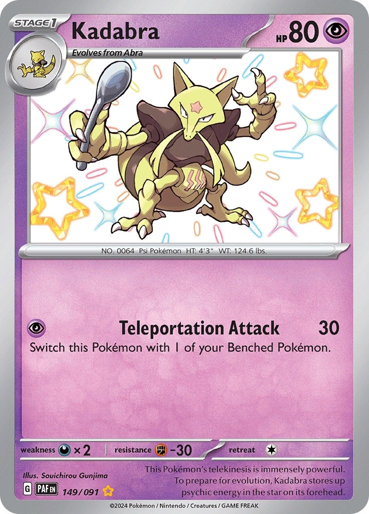Image for Kadabra (SV: Paldean Fates) (149/091) - Pokemon