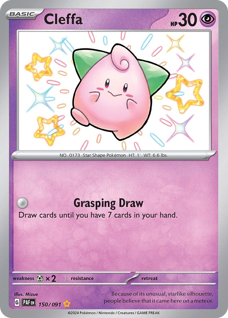 Image for Cleffa (SV: Paldean Fates) (150/091) - Pokemon