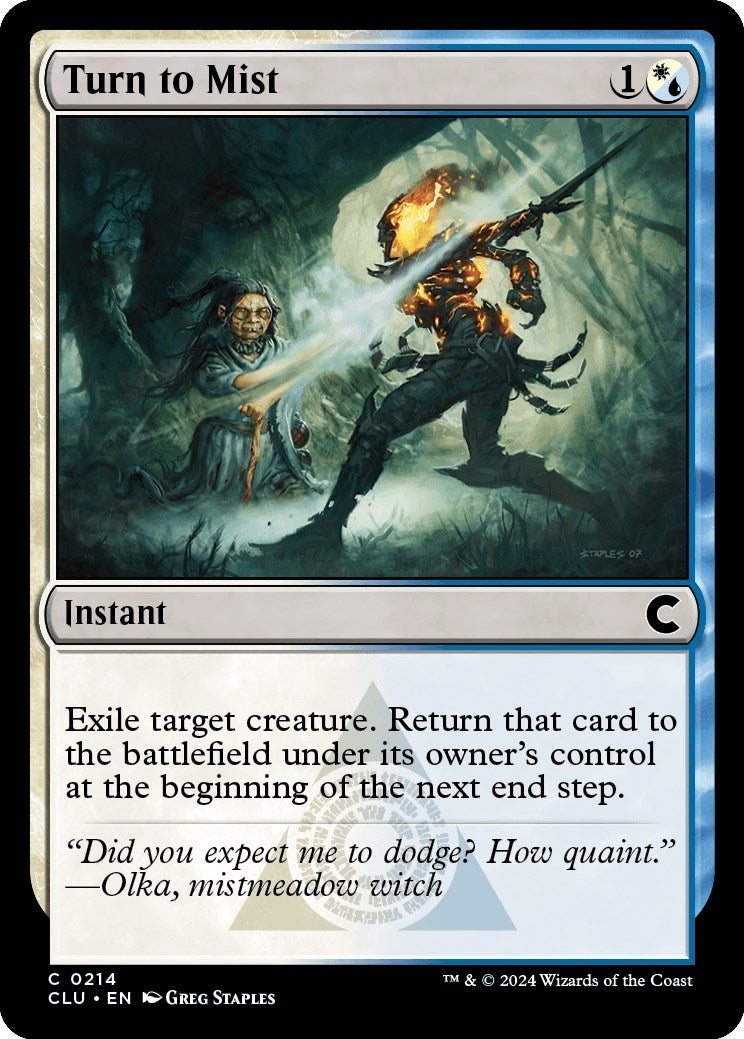 Image for Turn to Mist (Ravnica: Clue Edition) (214) - Magic: The Gathering