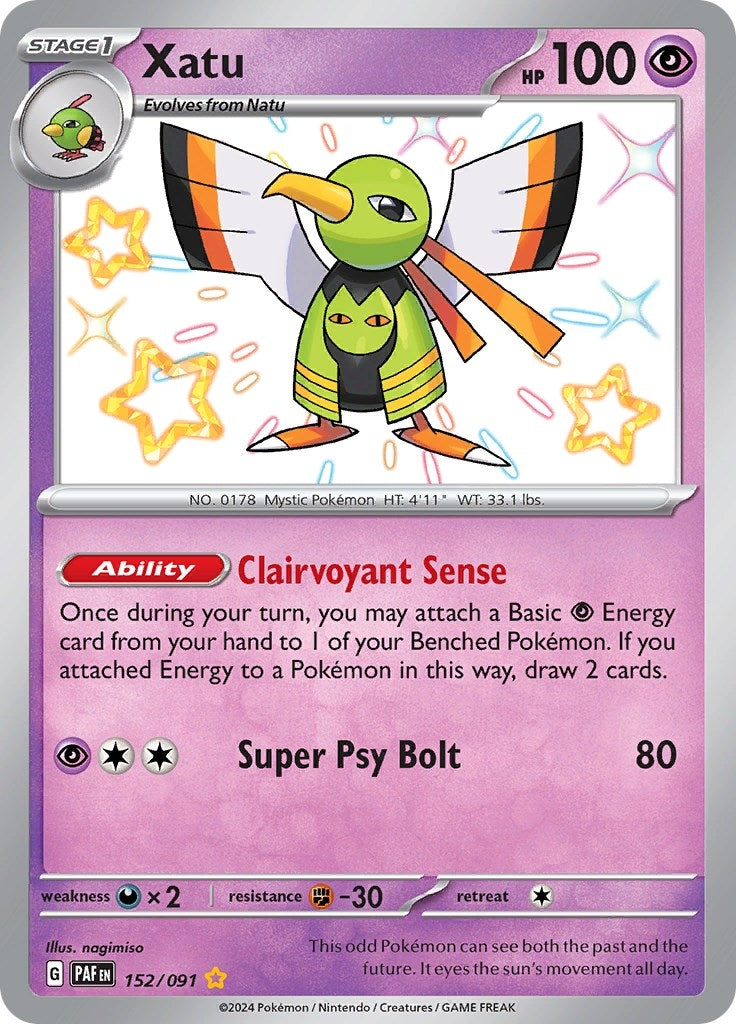 Image for Xatu (SV: Paldean Fates) (152/091) - Pokemon