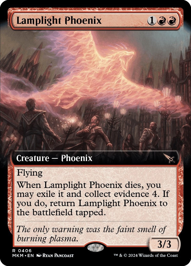 Image for Lamplight Phoenix (Extended Art) (Murders at Karlov Manor) (406) - Magic: The Gathering