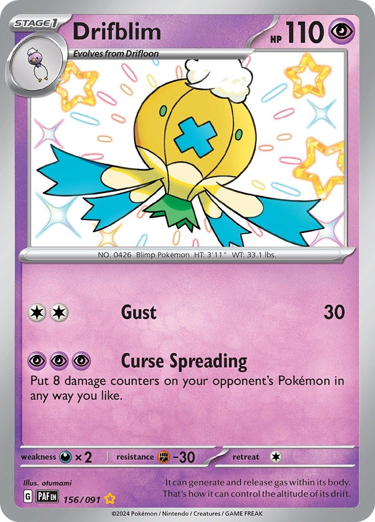 Image for Drifblim (SV: Paldean Fates) (156/091) - Pokemon
