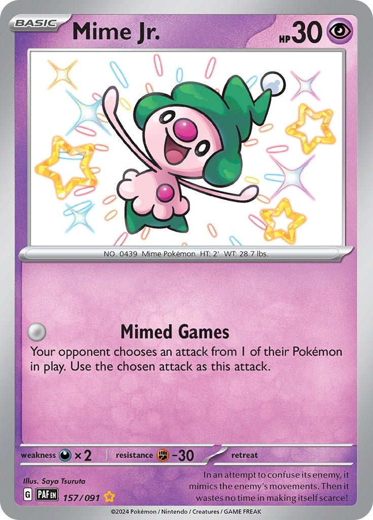 Image for Mime Jr. (SV: Paldean Fates) (157/091) - Pokemon