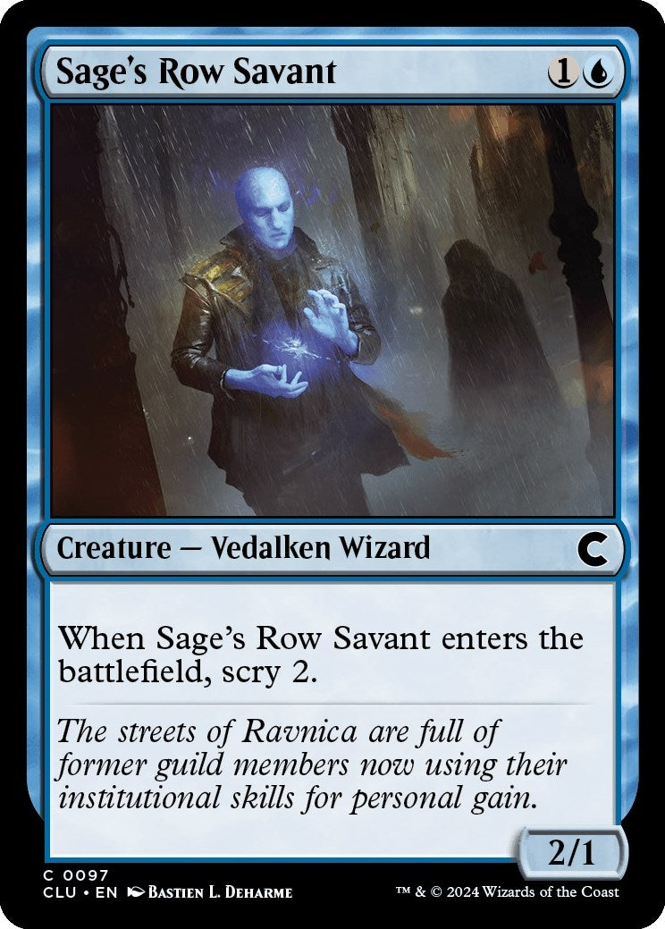 Image for Sage's Row Savant (Ravnica: Clue Edition) (97) - Magic: The Gathering
