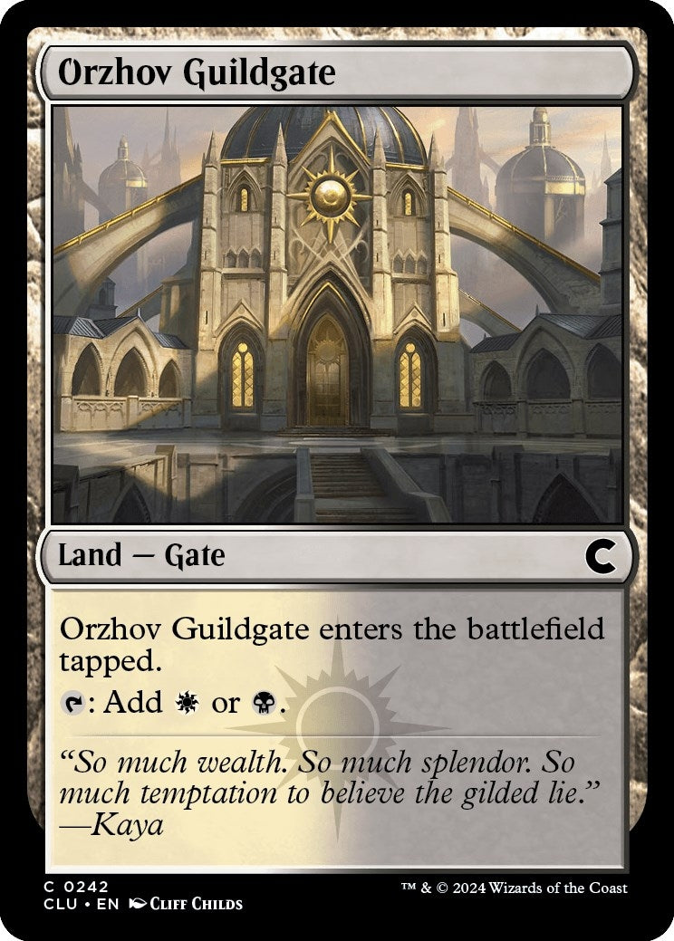 Image for Orzhov Guildgate (Ravnica: Clue Edition) (242) - Magic: The Gathering