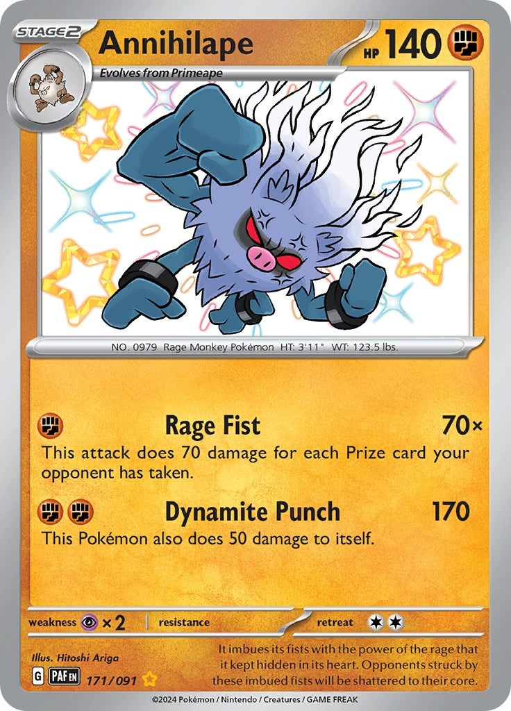 Image for Annihilape (SV: Paldean Fates) (171/091) - Pokemon
