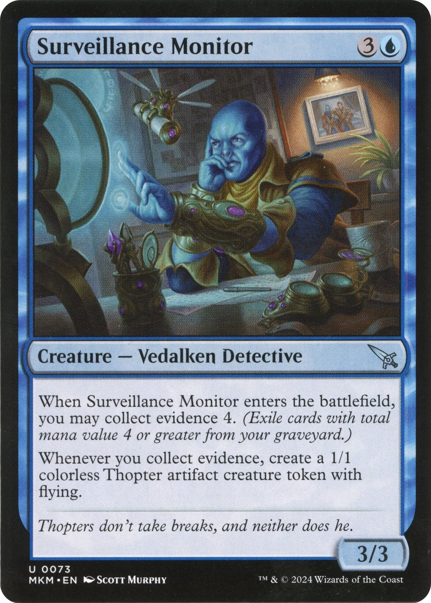 Image for Surveillance Monitor (a) (Murders at Karlov Manor) (73) - Magic: The Gathering