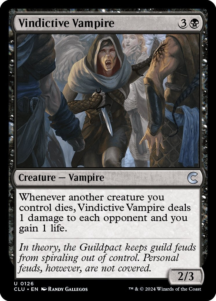 Image for Vindictive Vampire (Ravnica: Clue Edition) (126) - Magic: The Gathering