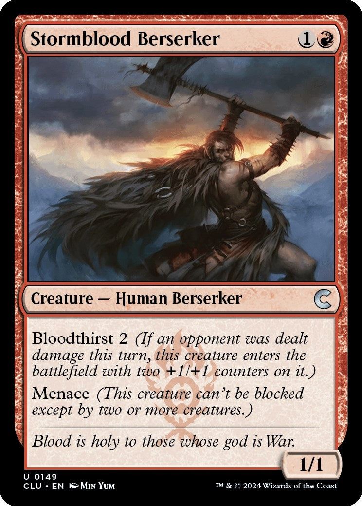 Image for Stormblood Berserker (Ravnica: Clue Edition) (149) - Magic: The Gathering