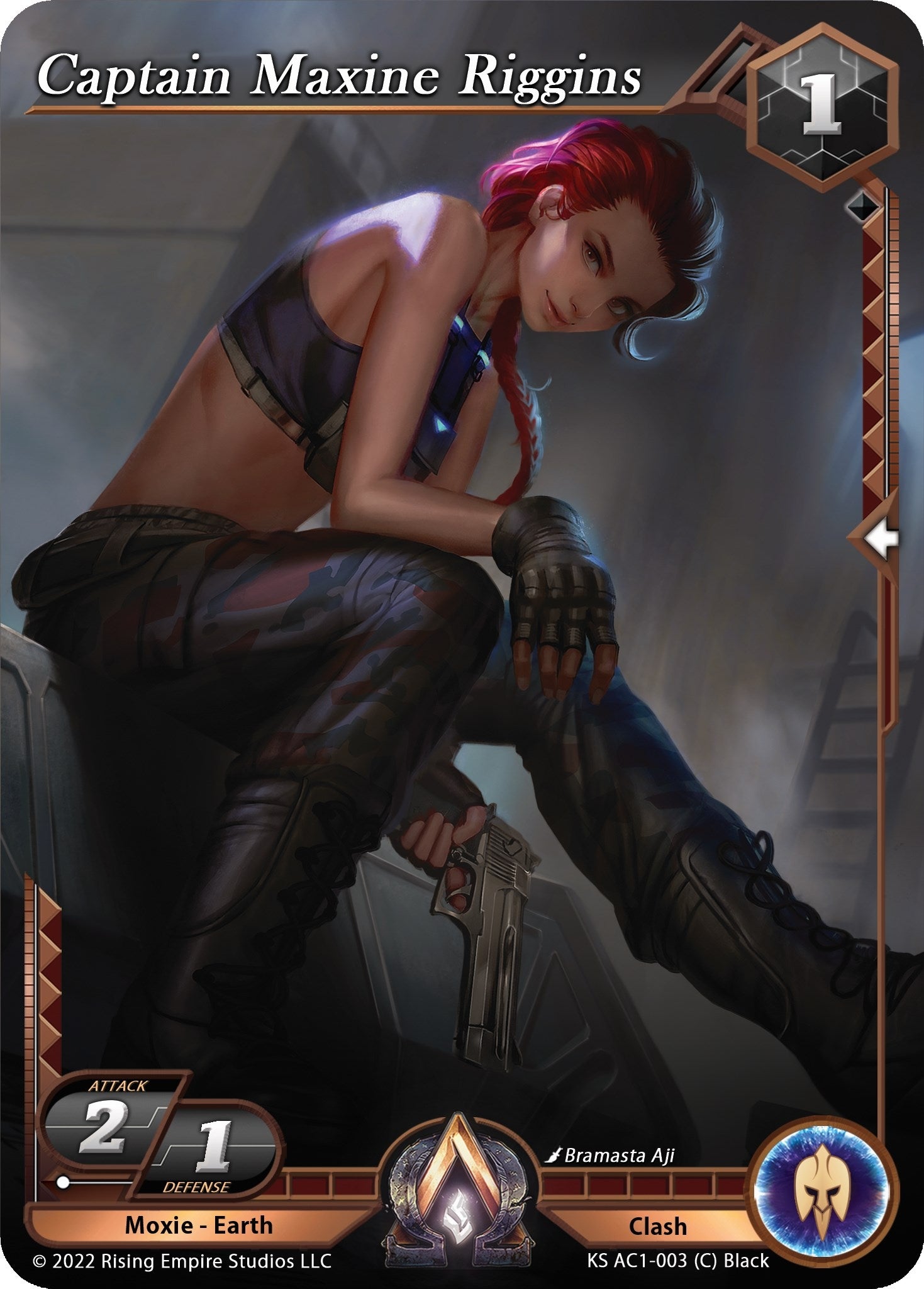 Image for Captain Maxine Riggins (The Awakening (Kickstarter)) (KS AC1-003) - Alpha Clash