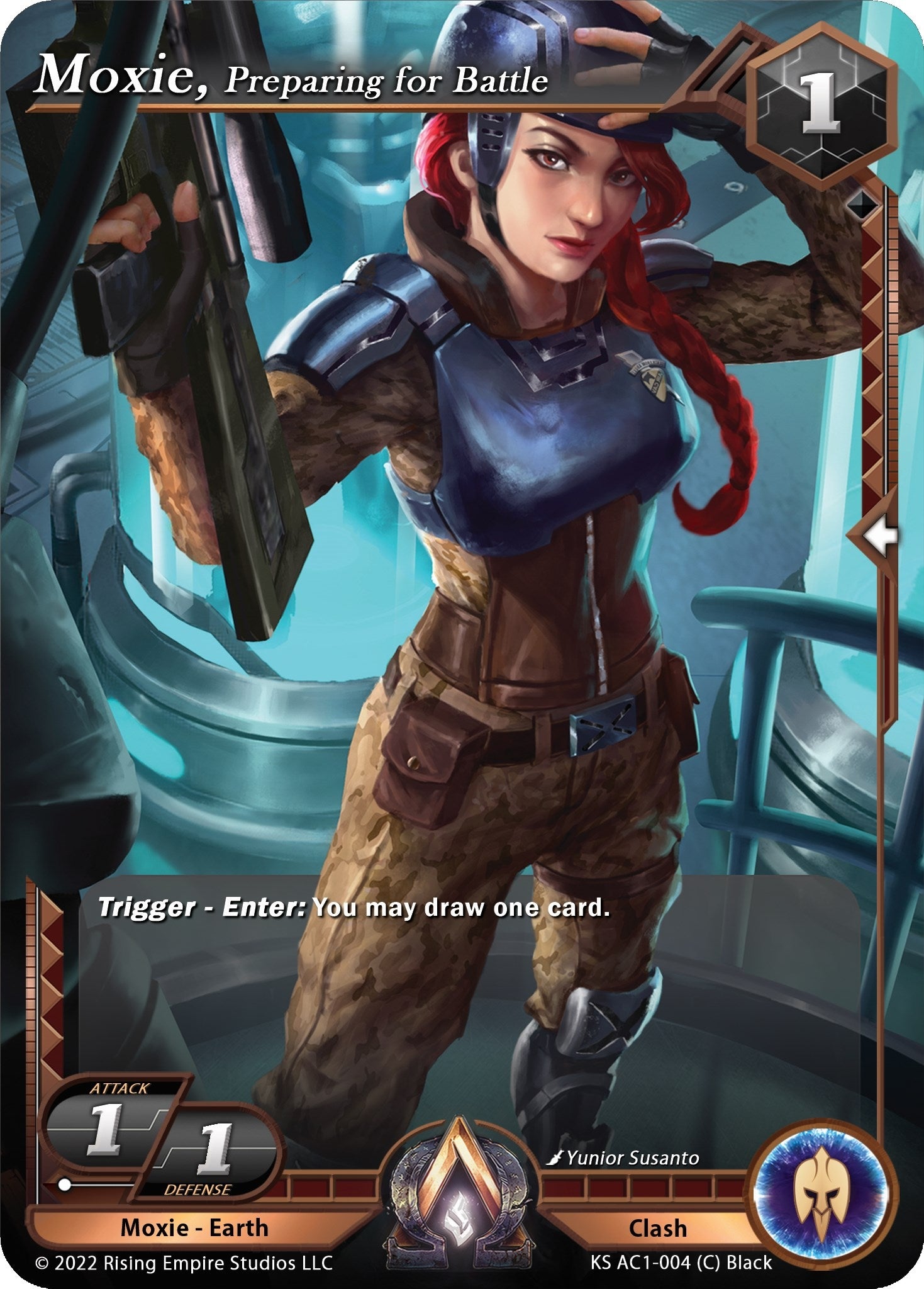 Image for Moxie, Preparing for Battle (The Awakening (Kickstarter)) (KS AC1-004) - Alpha Clash