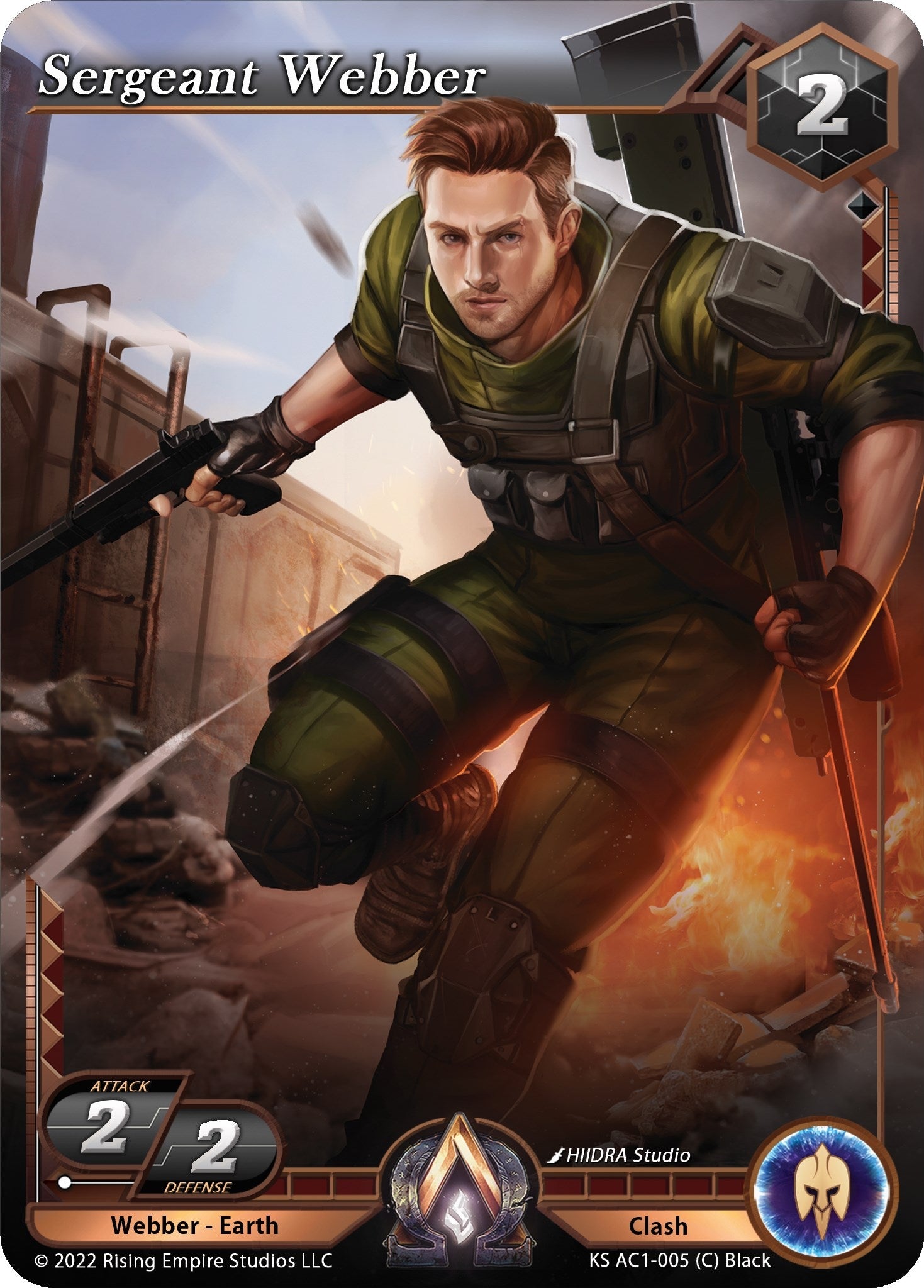Image for Sergeant Webber (The Awakening (Kickstarter)) (KS AC1-005) - Alpha Clash