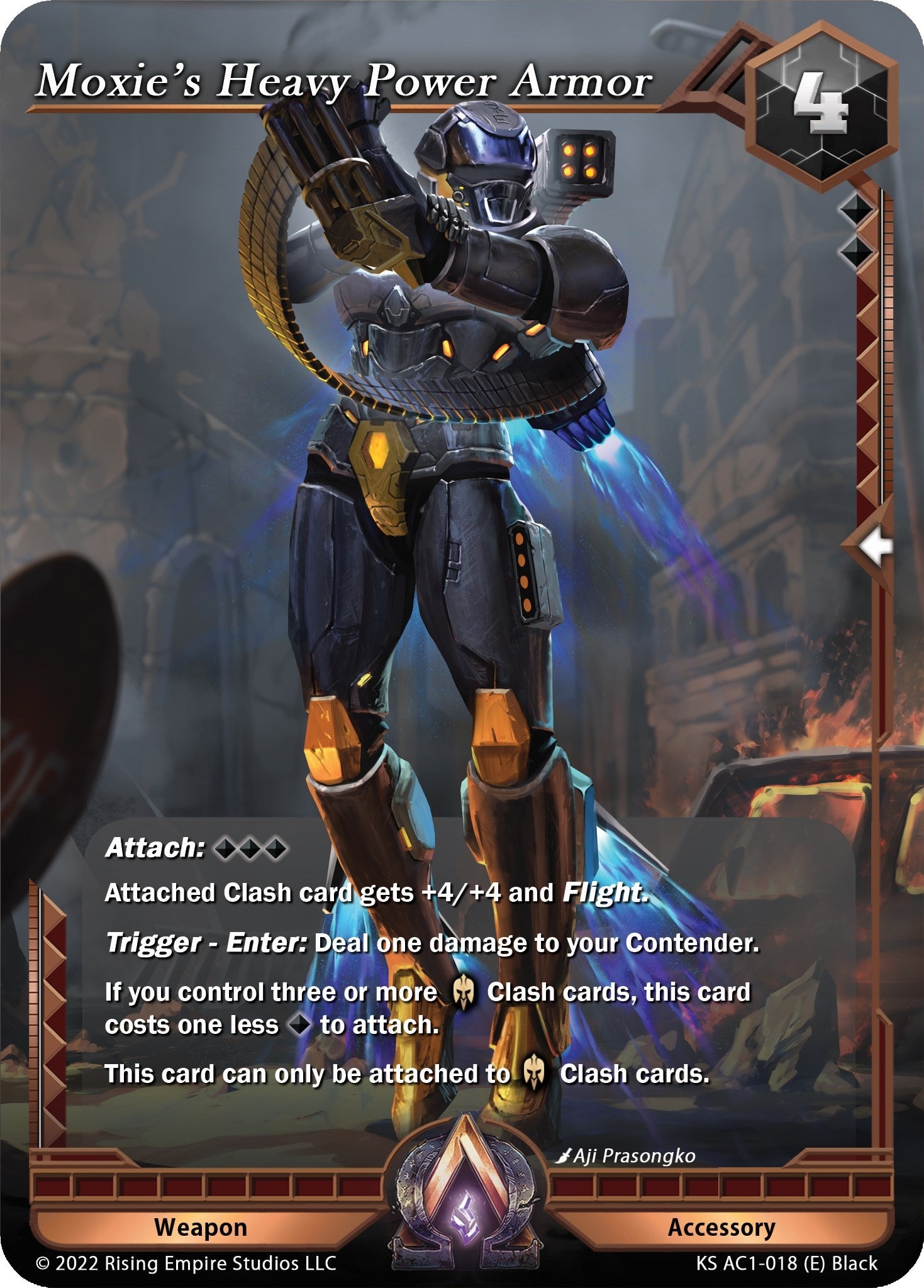 Image for Moxie's Heavy Power Armor (The Awakening (Kickstarter)) (KS AC1-018) - Alpha Clash
