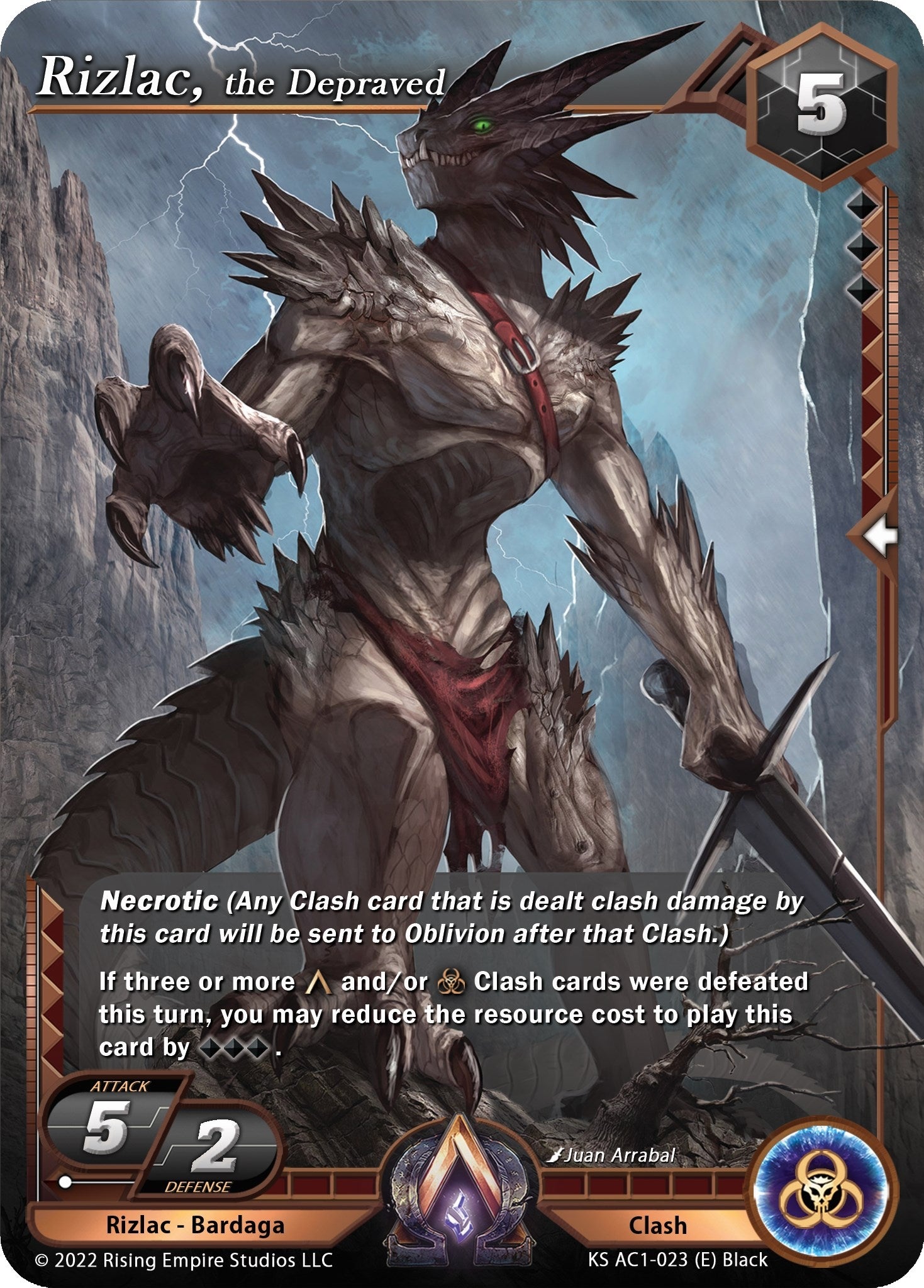 Image for Rizlac, the Depraved (The Awakening (Kickstarter)) (KS AC1-023) - Alpha Clash