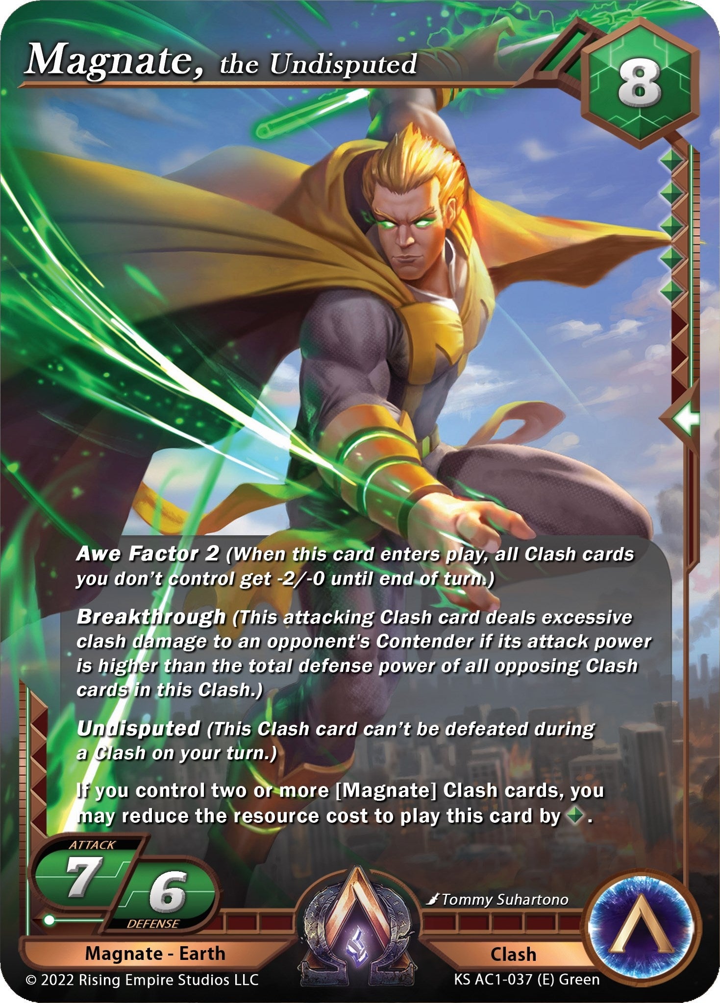 Image for Magnate, the Undisputed (The Awakening (Kickstarter)) (KS AC1-037) - Alpha Clash