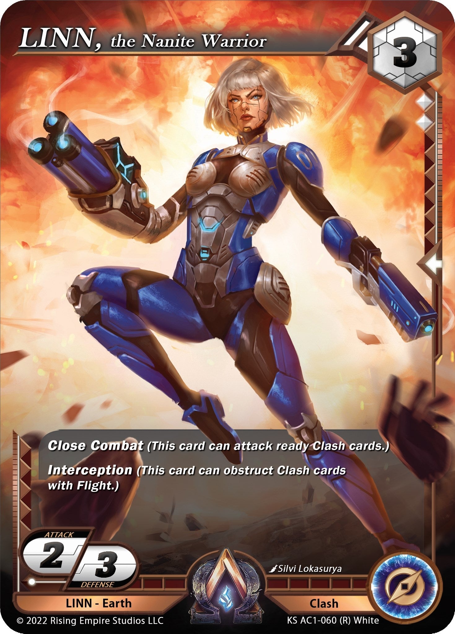 Image for LINN, the Nanite Warrior (The Awakening (Kickstarter)) (KS AC1-060) - Alpha Clash