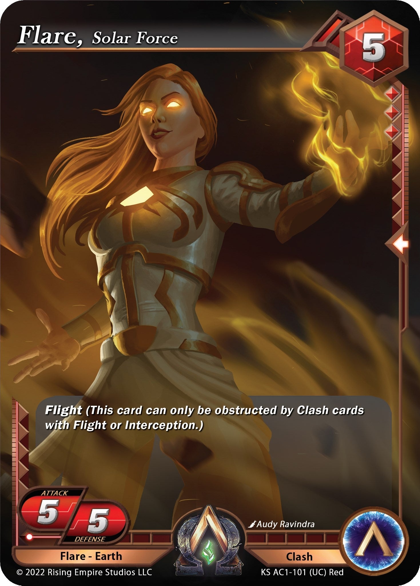 Image for Flare, Solar Force (The Awakening (Kickstarter)) (KS AC1-101) - Alpha Clash