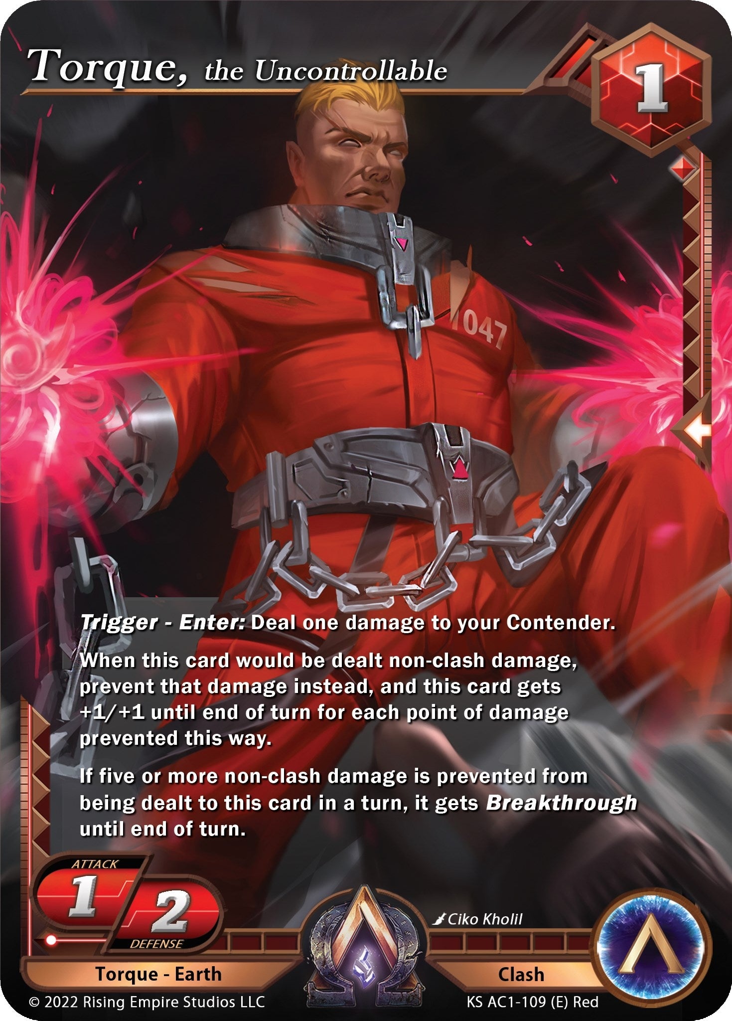 Image for Torque, the Uncontrollable (The Awakening (Kickstarter)) (KS AC1-109) - Alpha Clash