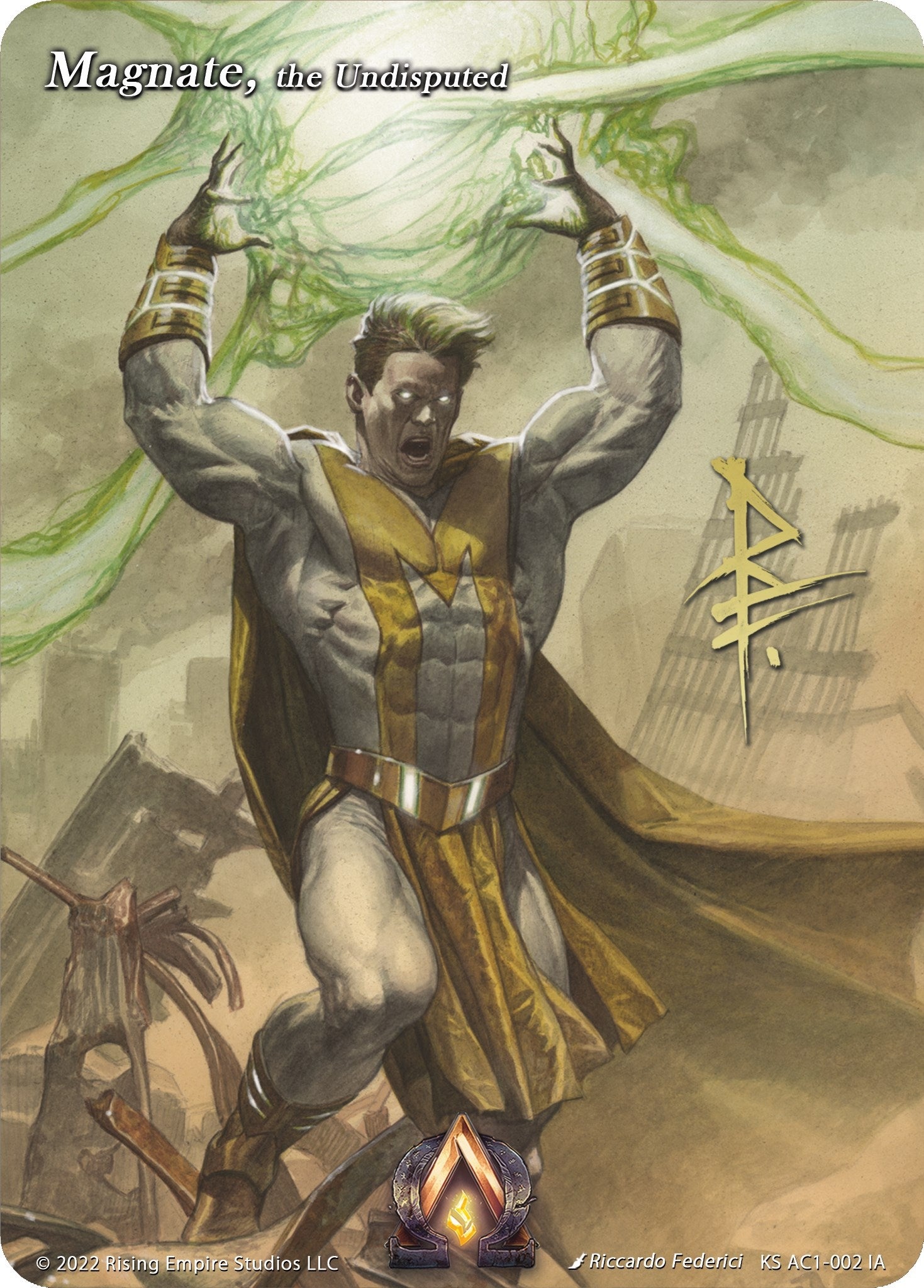 Image for Magnate, the Undisputed (Iconic Art) (The Awakening (Kickstarter)) (KS AC1-002 IA) - Alpha Clash