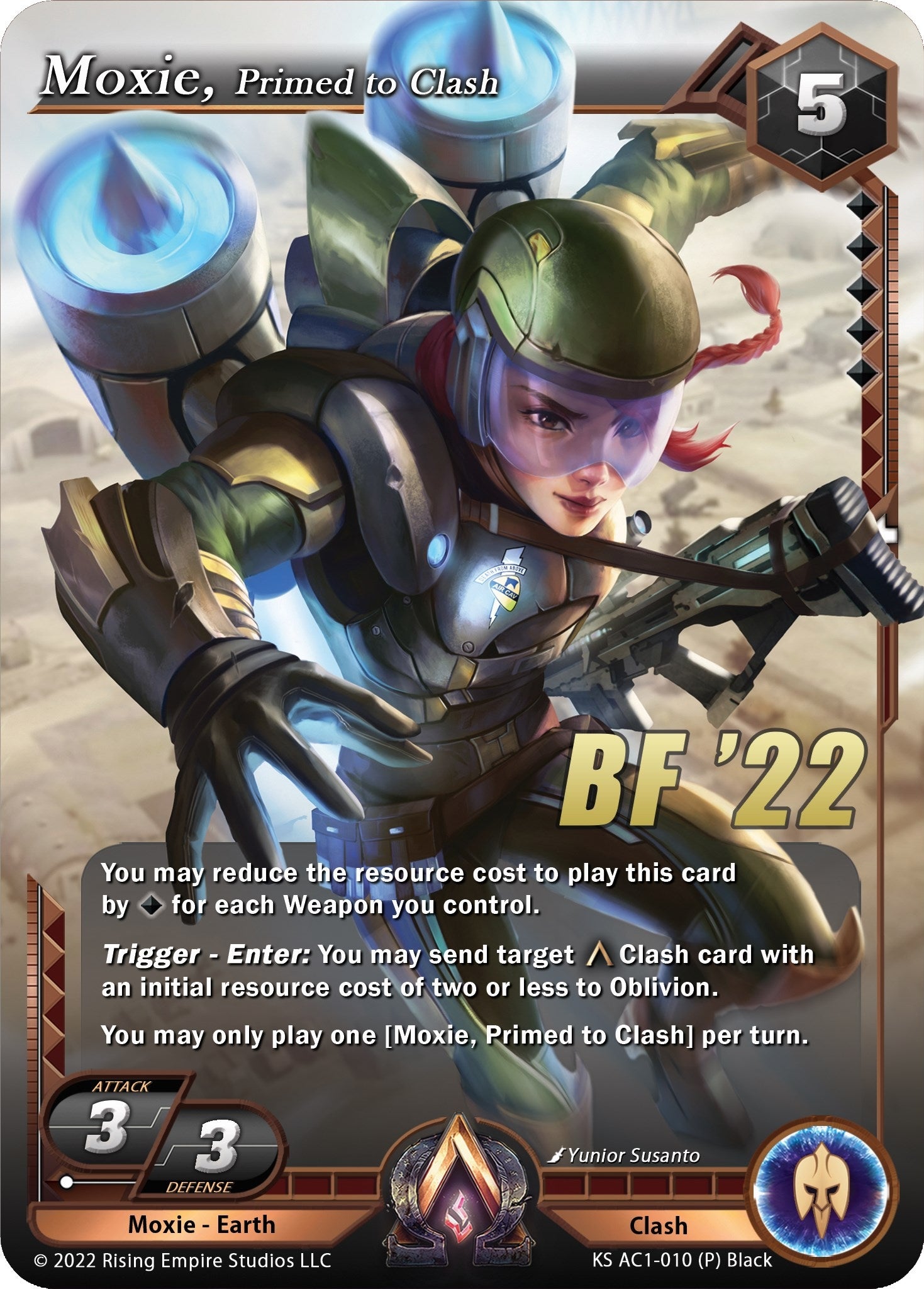Image for Moxie, Primed to Clash (Black Friday Promo) (The Awakening (Kickstarter)) (KS AC1-010) - Alpha Clash