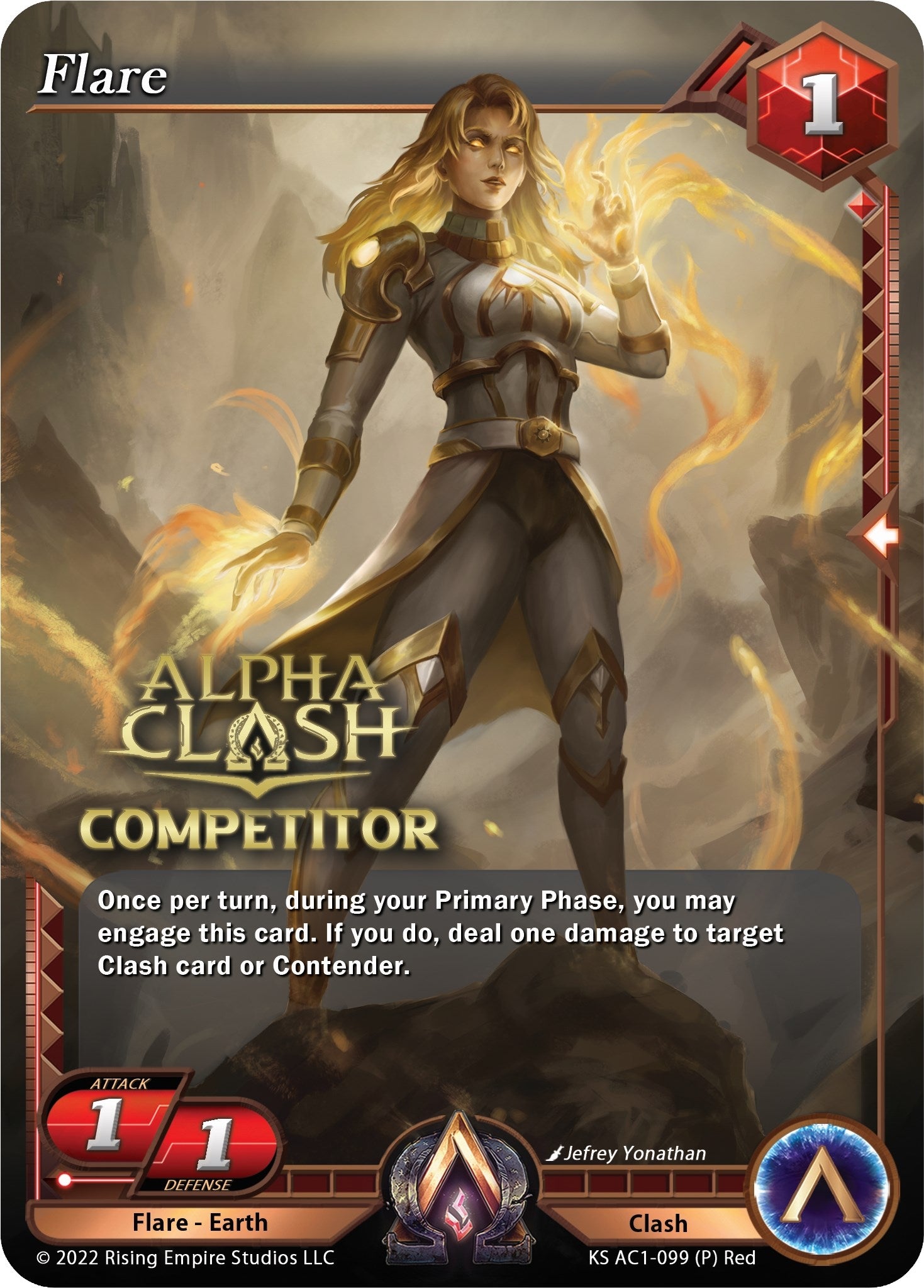Image for Flare (Competitor Promo) (The Awakening (Kickstarter)) (KS AC1-099) - Alpha Clash