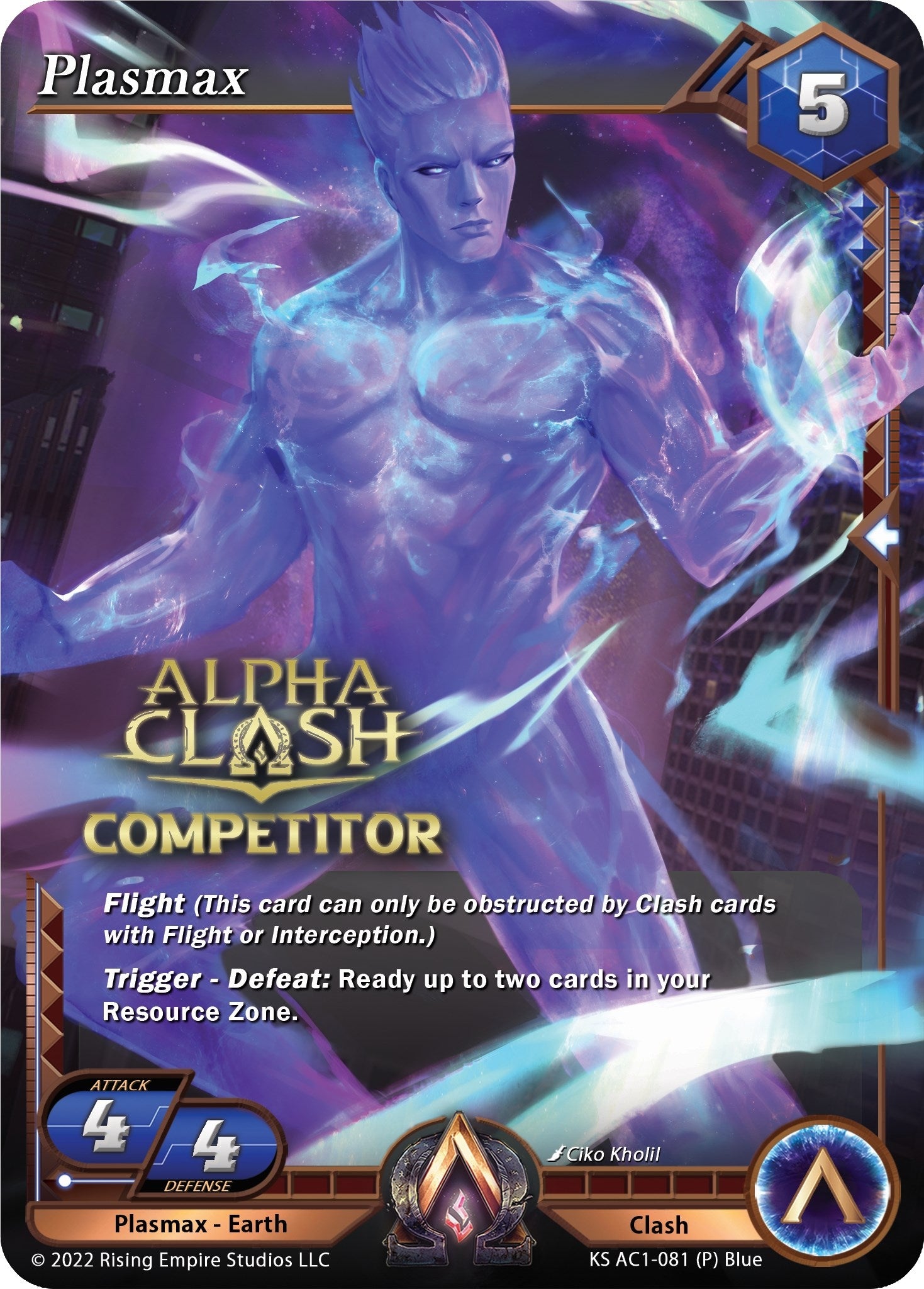 Image for Plasmax (Competitor Promo) (The Awakening (Kickstarter)) (KS AC1-081) - Alpha Clash