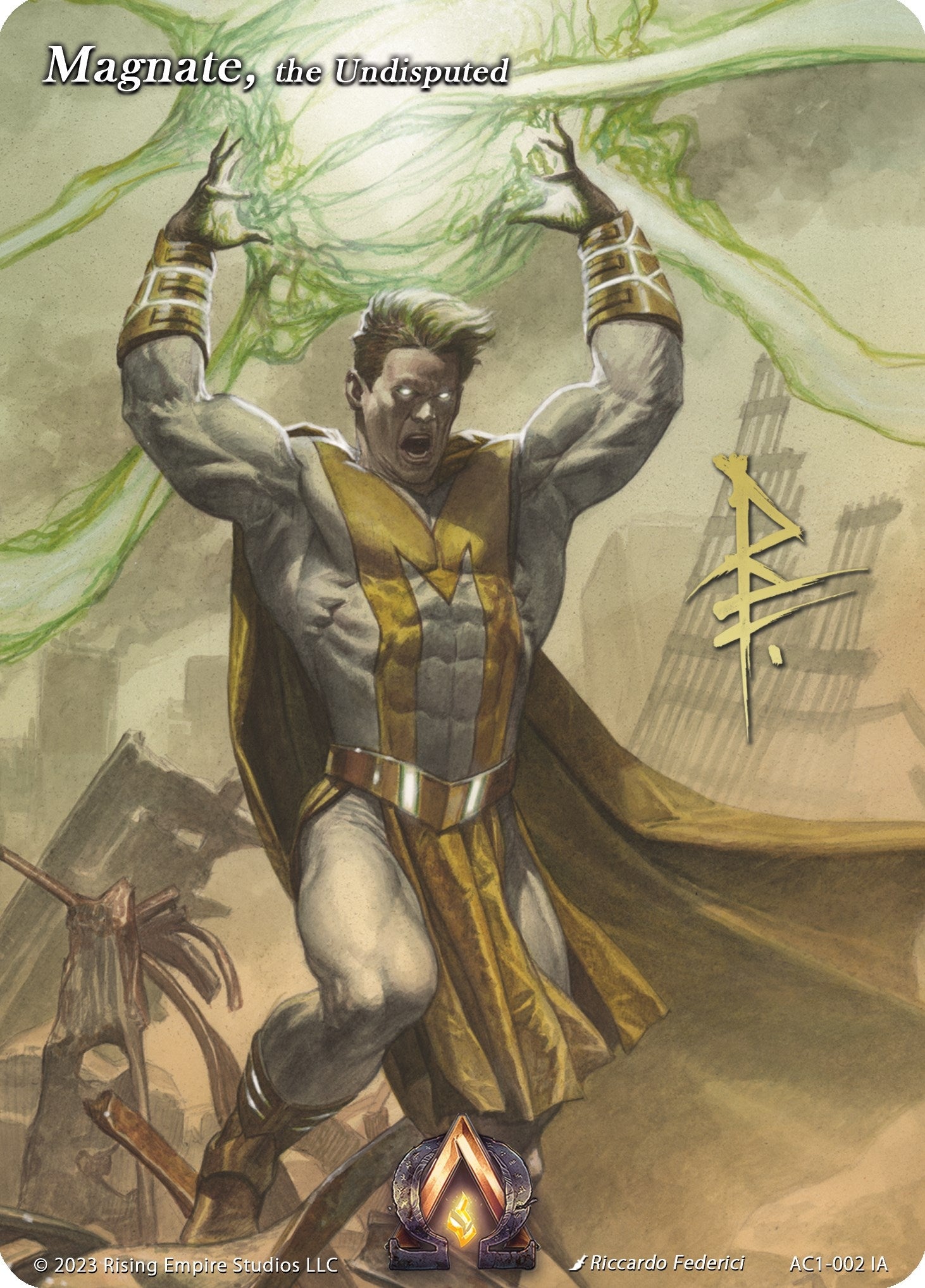 Image for Magnate, the Undisputed (Iconic Art) (The Awakening) (AC1-002 IA) - Alpha Clash