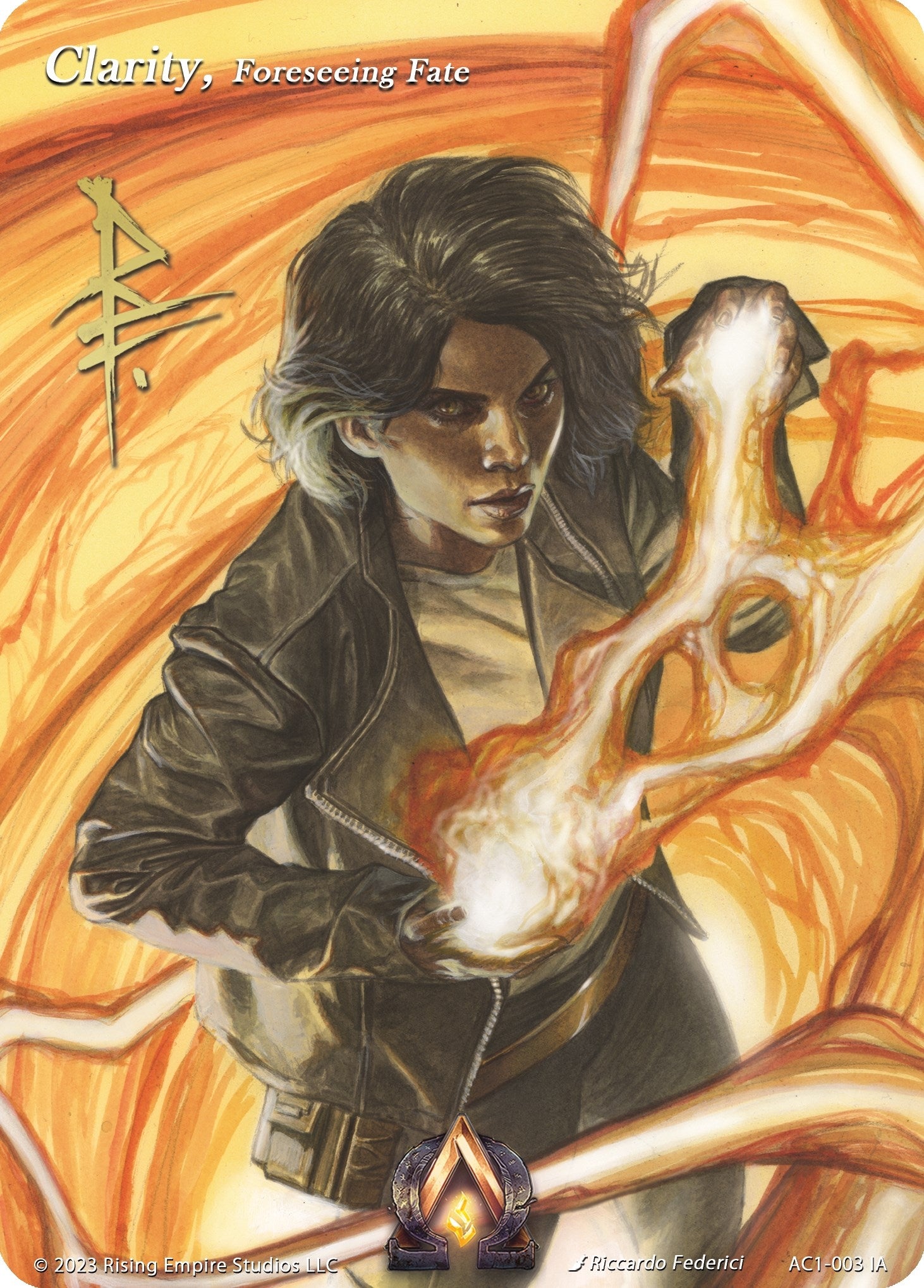Image for Clarity, Foreseeing Fate (Iconic Art) (The Awakening) (AC1-003 IA) - Alpha Clash