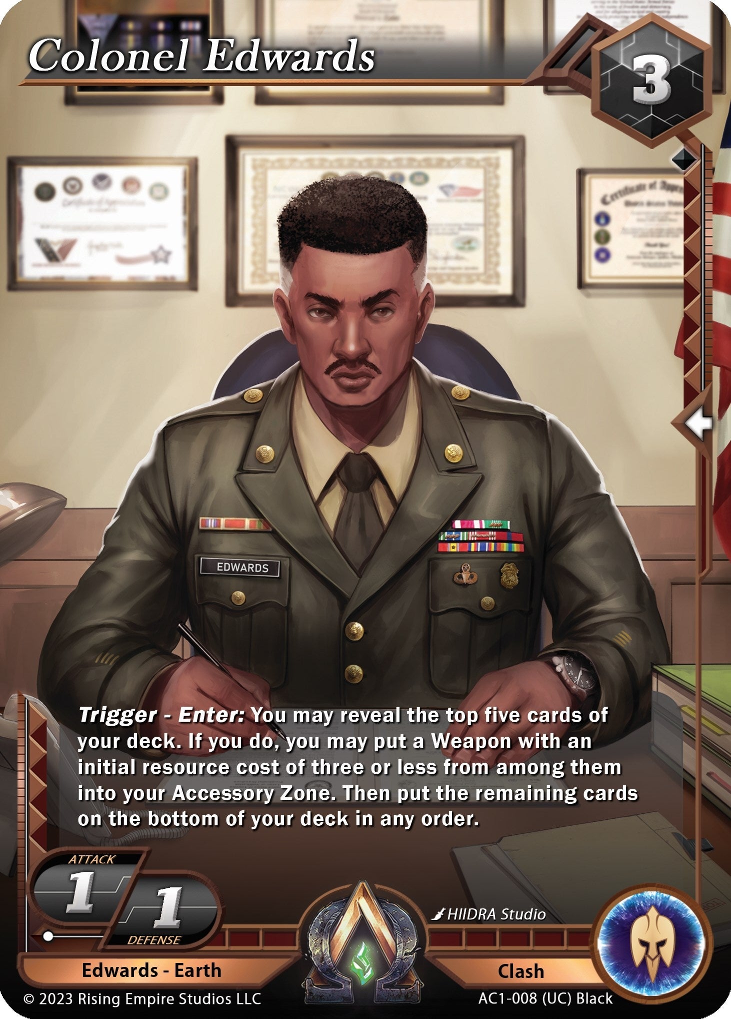 Image for Colonel Edwards (The Awakening) (AC1-008) - Alpha Clash