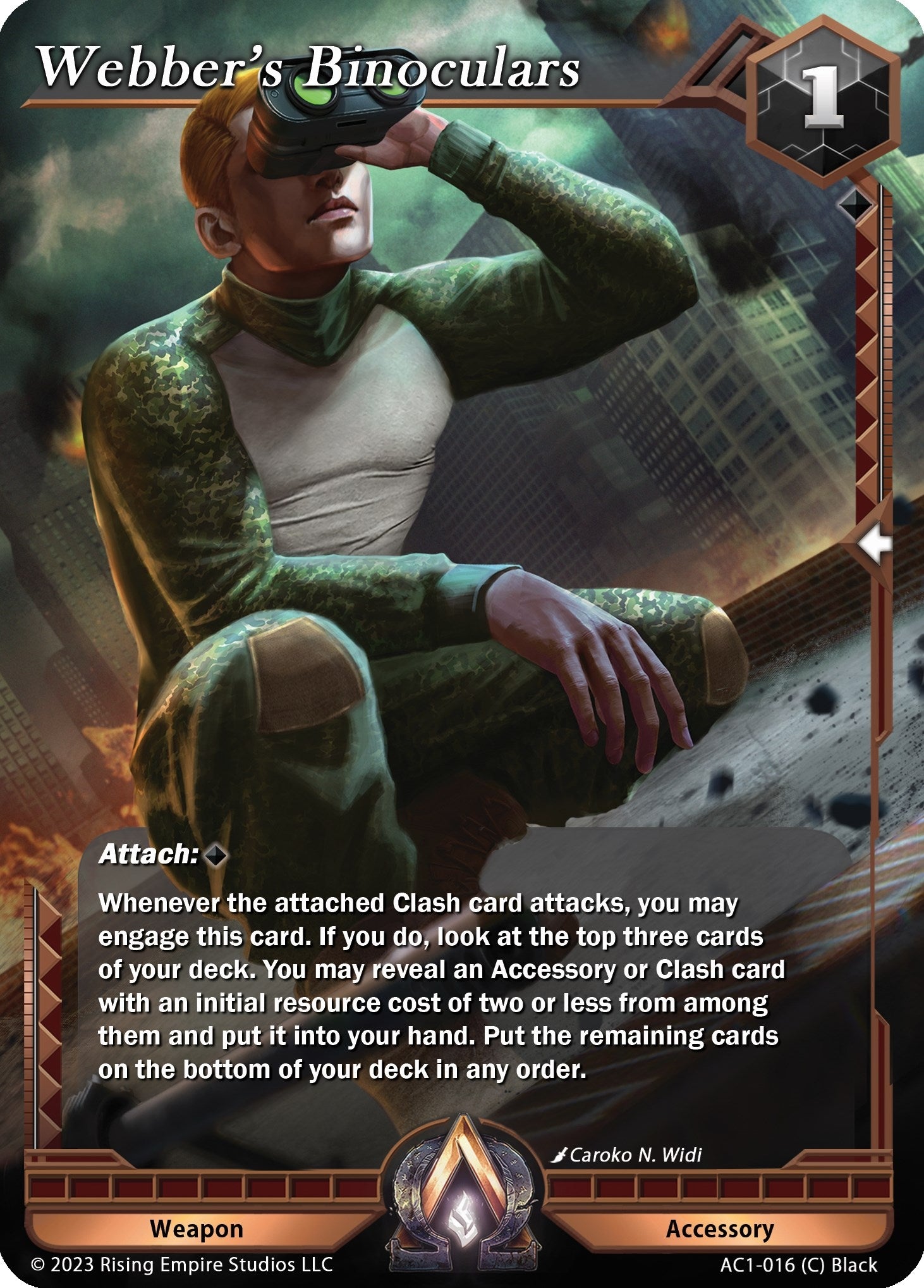Image for Webber's Binoculars (The Awakening) (AC1-016) - Alpha Clash