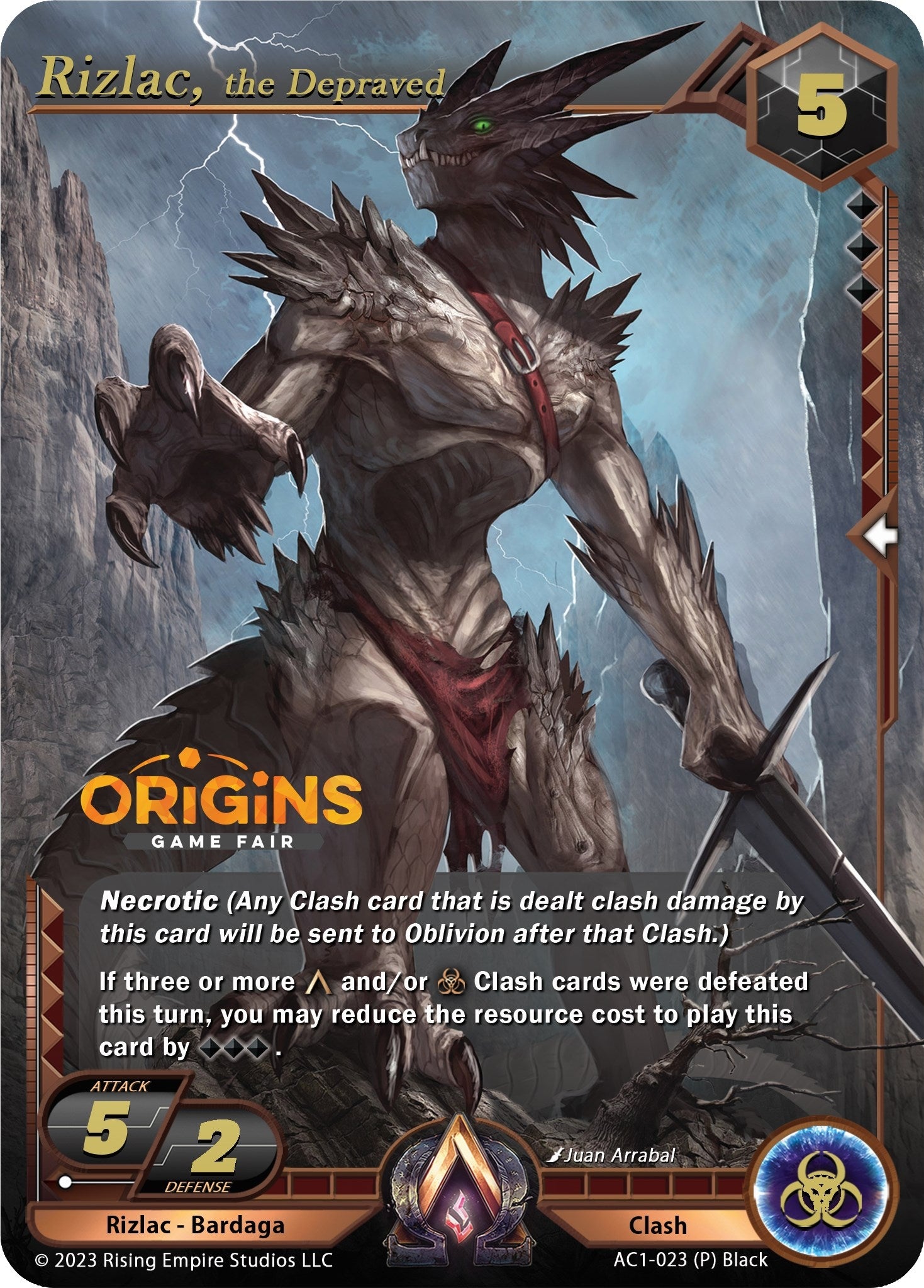 Image for Rizlac, the Depraved (Origins Promo) (The Awakening) (AC1-023) - Alpha Clash