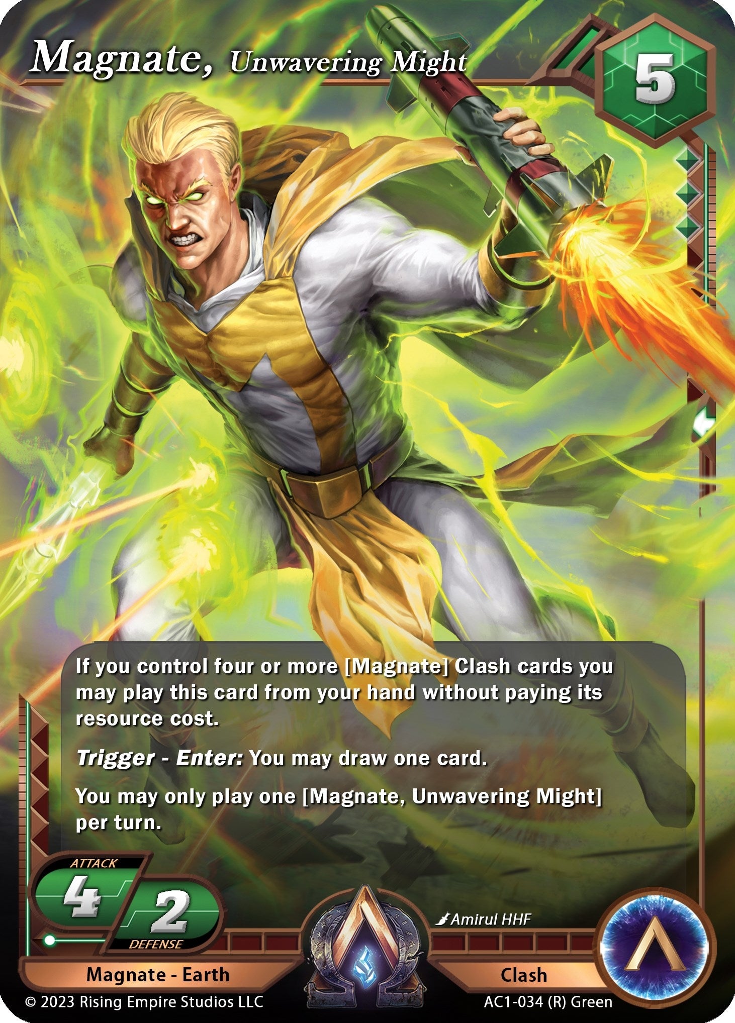 Image for Magnate, Unwavering might (The Awakening) (AC1-034) - Alpha Clash
