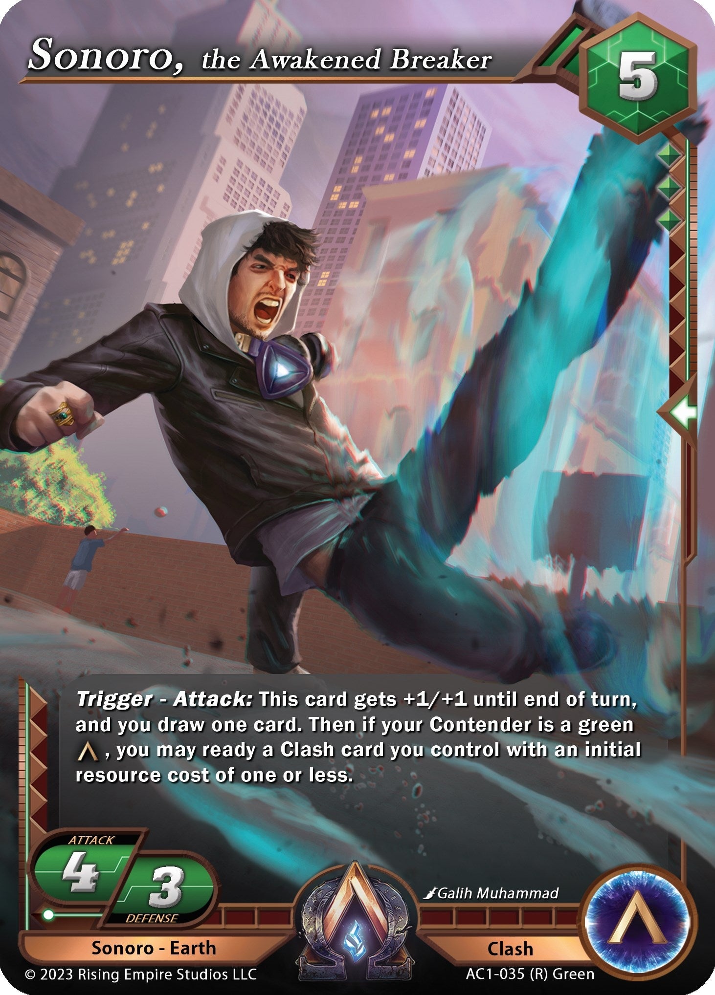 Image for Sonoro, the Awakened Breaker (The Awakening) (AC1-035) - Alpha Clash