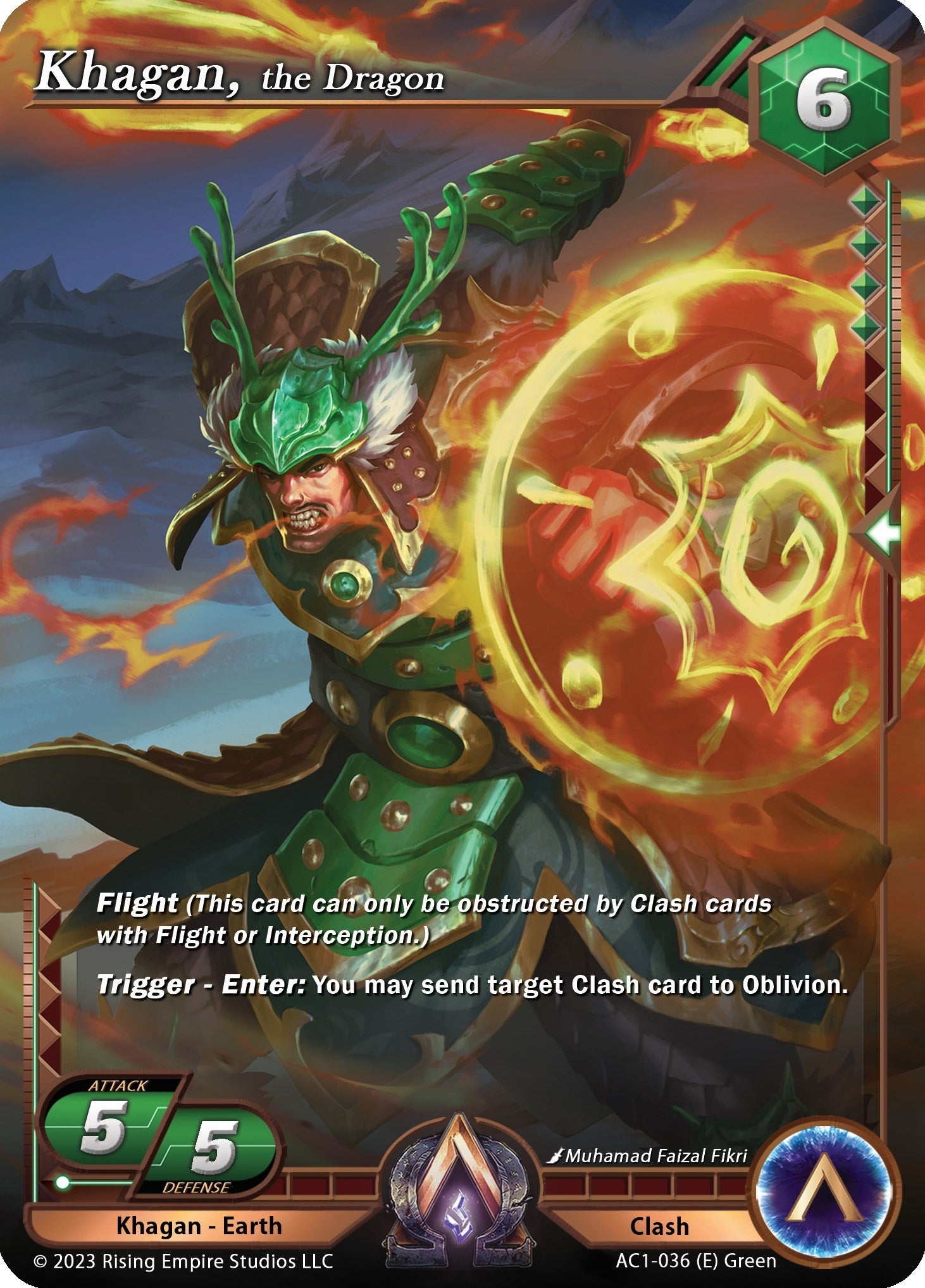 Image for Khagan, the Dragon (The Awakening) (AC1-036) - Alpha Clash