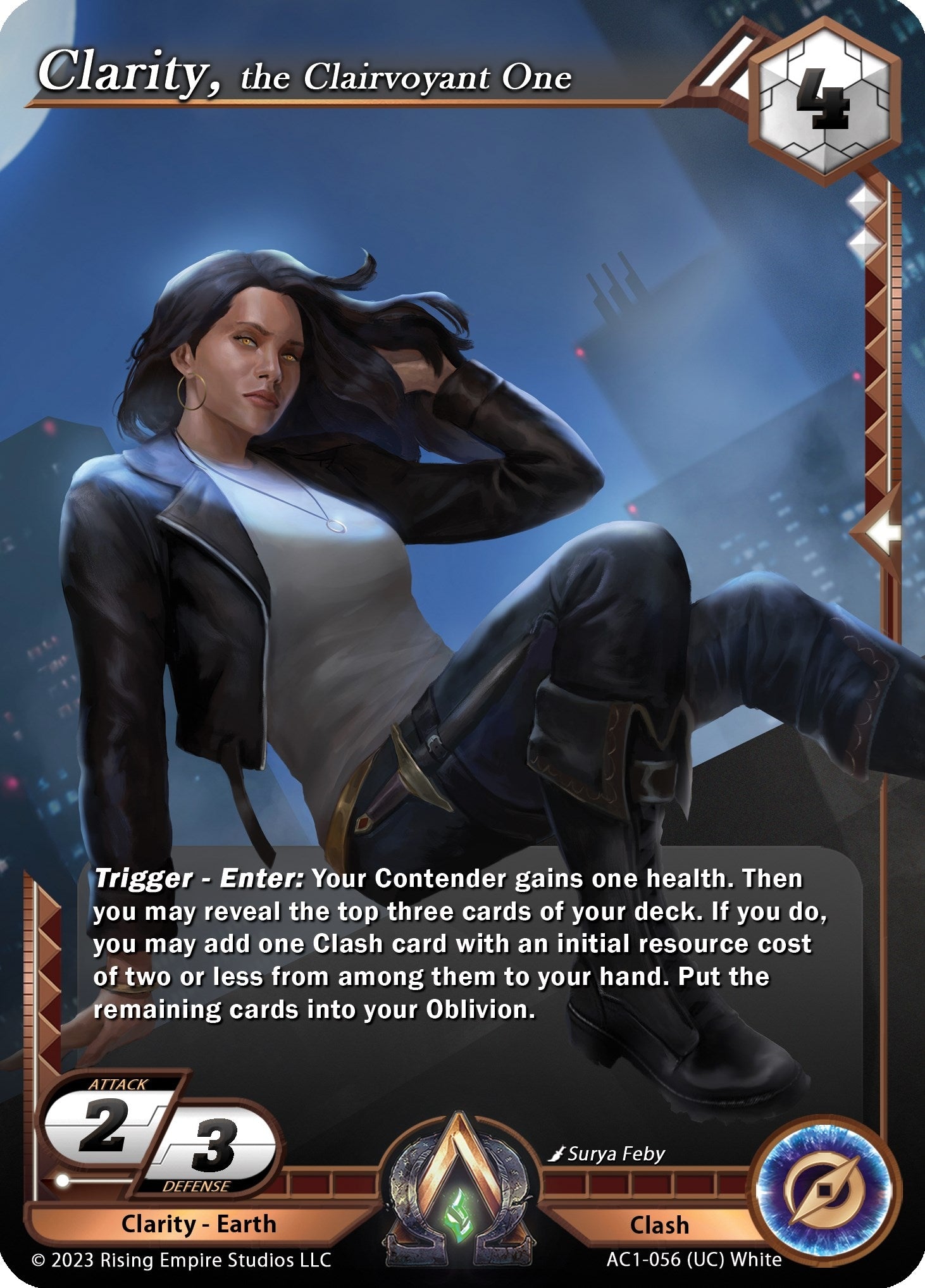 Image for Clarity, the Clairvoyant One (The Awakening) (AC1-056) - Alpha Clash