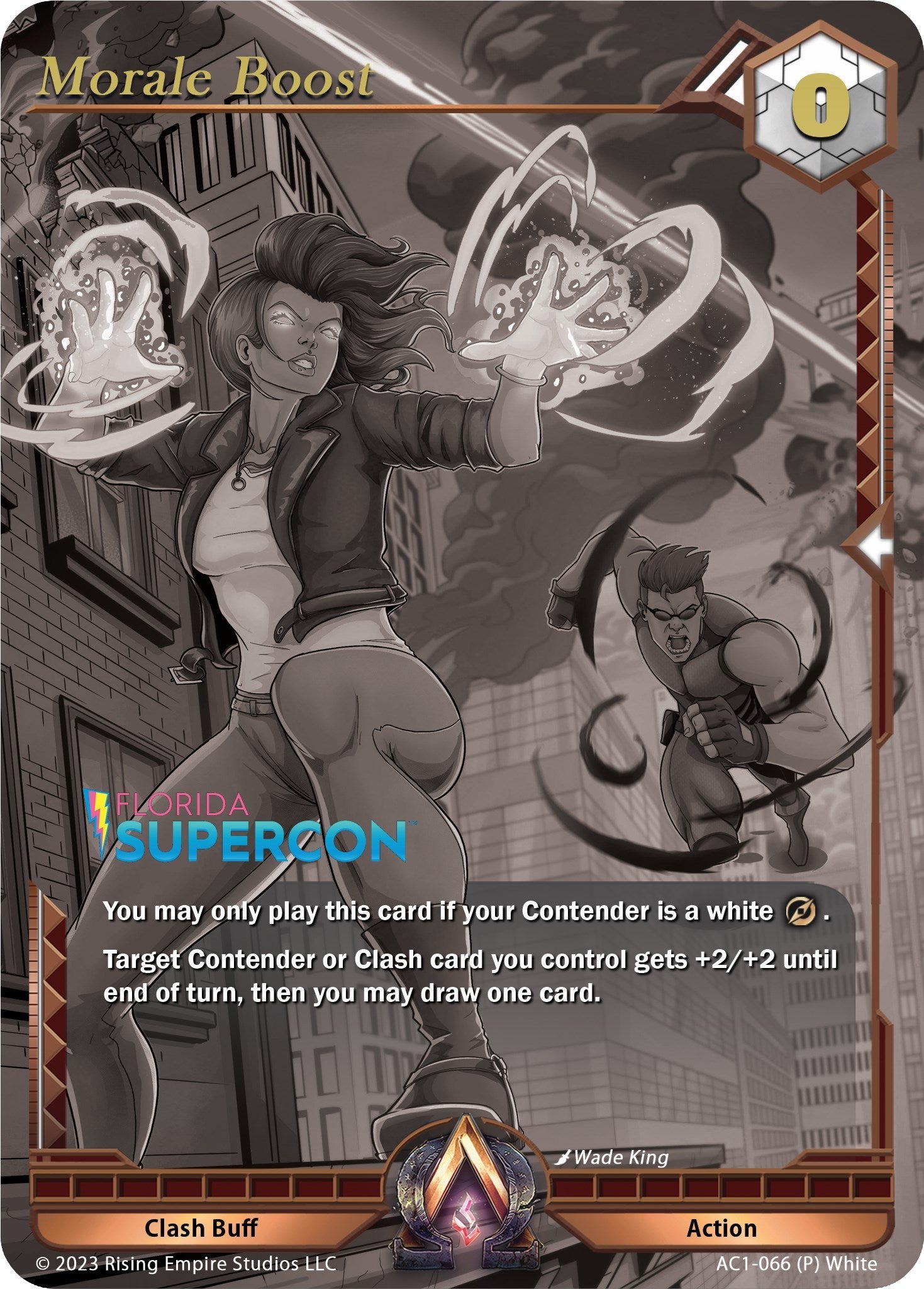 Image for Morale Boost (Supercon Promo) (The Awakening) (AC1-066) - Alpha Clash